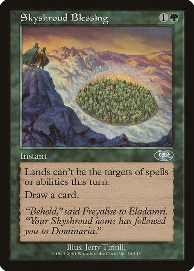 Skyshroud Blessing Planeshift Magic card