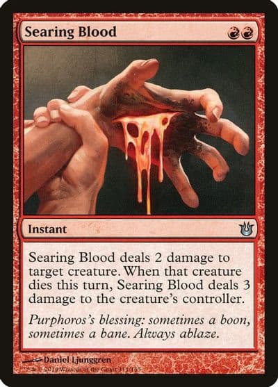 Searing Blood Born of the Gods Magic card