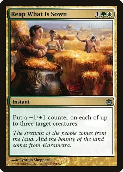 Reap What Is Sown Born of the Gods Magic card