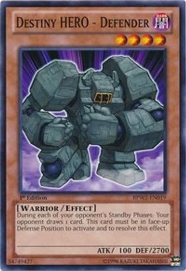Destiny Hero Defender Battle Pack 2: War of the Giants Round 2 Yu-Gi-Oh! card