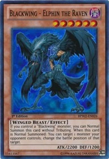 Blackwing Elphin the Raven Battle Pack 2: War of the Giants Round 2 Yu-Gi-Oh! card