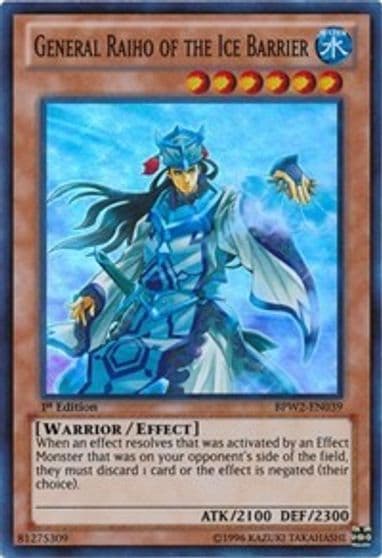 General Raiho of the Ice Barrier Battle Pack 2: War of the Giants Round 2 Yu-Gi-Oh! card