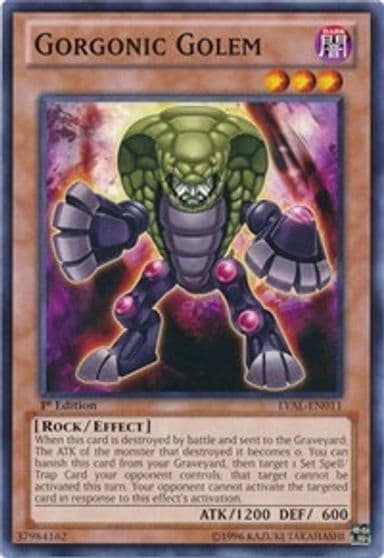 Gorgonic Golem Legacy of the Valiant Yu-Gi-Oh! card