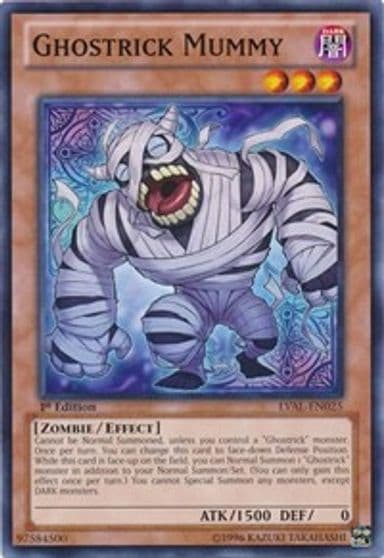 Ghostrick Mummy Legacy of the Valiant Yu-Gi-Oh! card