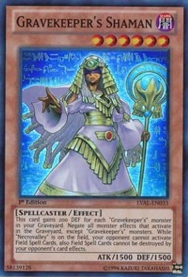 Gravekeepers Shaman Legacy of the Valiant Yu-Gi-Oh! card