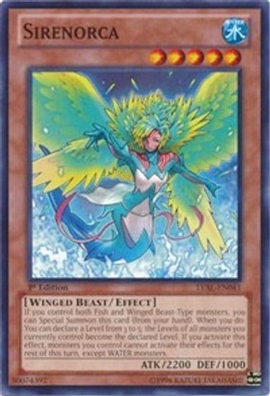 Sirenorca Legacy of the Valiant Yu-Gi-Oh! card