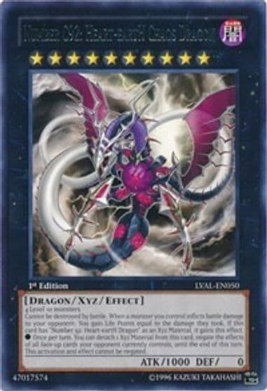 Number C92 Heart eartH Chaos Dragon Legacy of the Valiant Yu-Gi-Oh! card