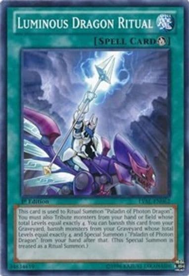 Luminous Dragon Ritual Legacy of the Valiant Yu-Gi-Oh! card