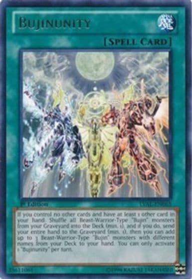 Bujinunity Legacy of the Valiant Yu-Gi-Oh! card