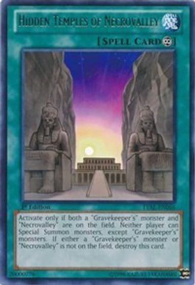 Hidden Temples of Necrovalley Legacy of the Valiant Yu-Gi-Oh! card