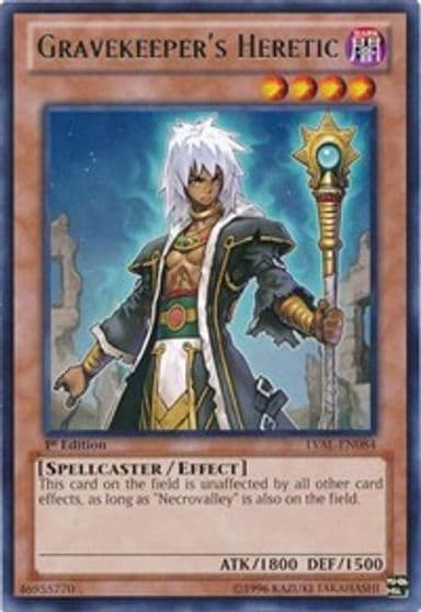 Gravekeepers Heretic Legacy of the Valiant Yu-Gi-Oh! card