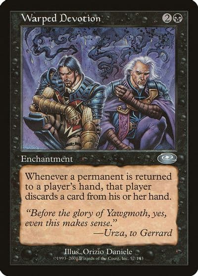 Warped Devotion Planeshift Magic card