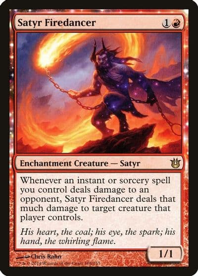 Satyr Firedancer Born of the Gods Magic card