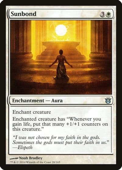 Sunbond Born of the Gods Magic card