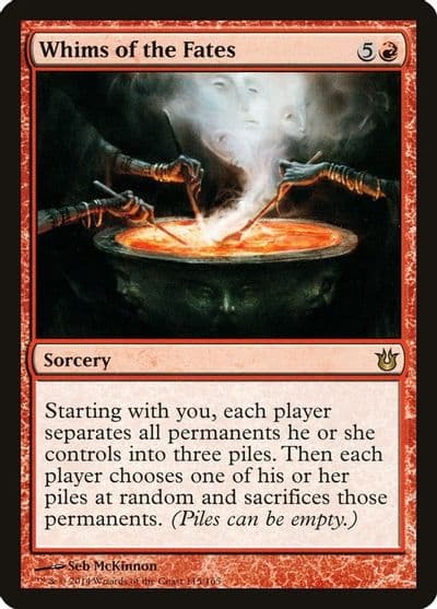 Whims of the Fates Born of the Gods Magic card