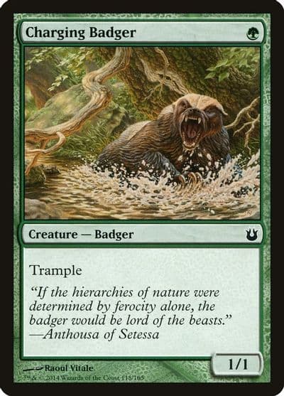 Charging Badger Born of the Gods Magic card
