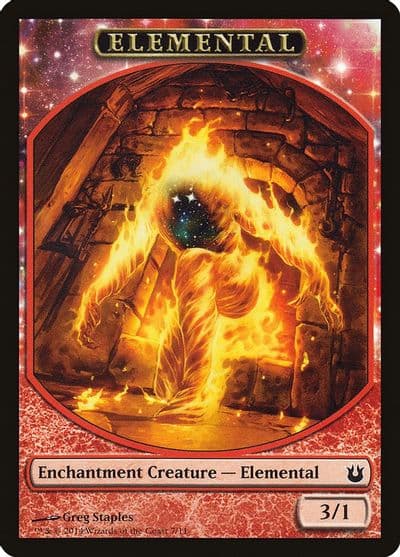 Elemental Token Born of the Gods Magic card