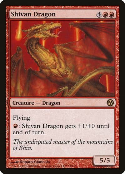 Shivan Dragon Duels of the Planeswalkers Magic card