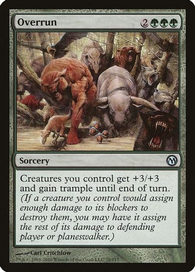 Overrun Duels of the Planeswalkers Magic card