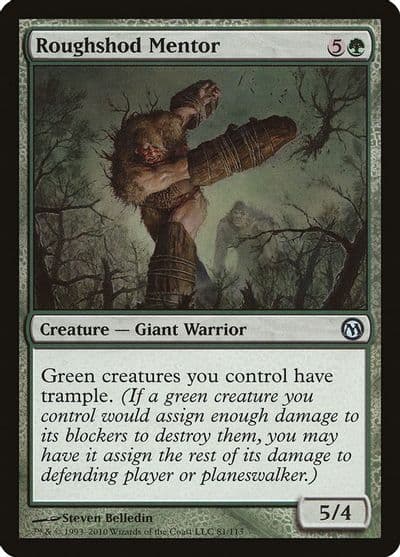 Roughshod Mentor Duels of the Planeswalkers Magic card
