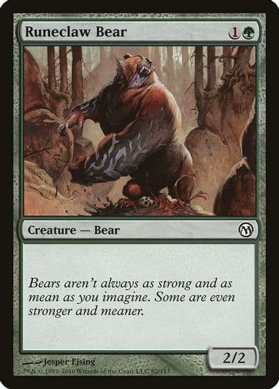 Runeclaw Bear Duels of the Planeswalkers Magic card