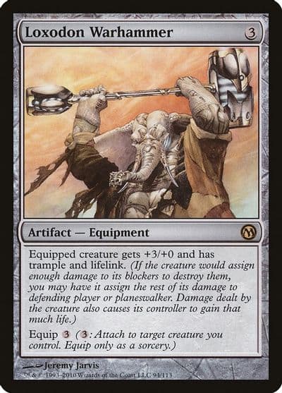 Loxodon Warhammer Duels of the Planeswalkers Magic card