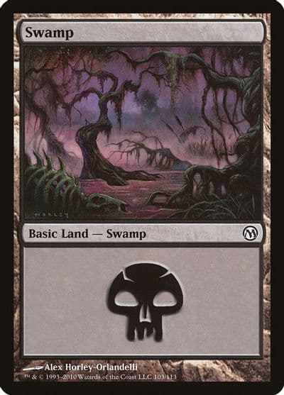 Swamp 103 Duels of the Planeswalkers Magic card