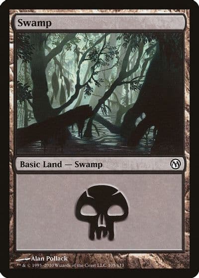 Swamp 105 Duels of the Planeswalkers Magic card