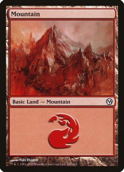 Mountain 107 Duels of the Planeswalkers Magic card