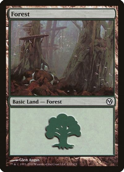 Forest 110 Duels of the Planeswalkers Magic card