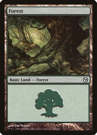 Forest 113 Duels of the Planeswalkers Magic card