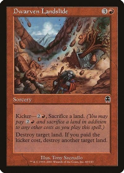 Dwarven Landslide Apocalypse Magic card