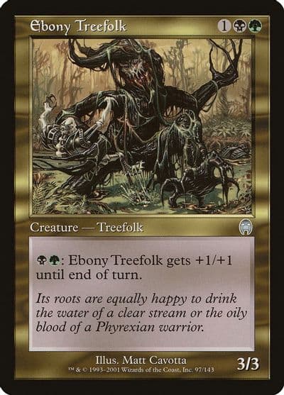 Ebony Treefolk Apocalypse Magic card