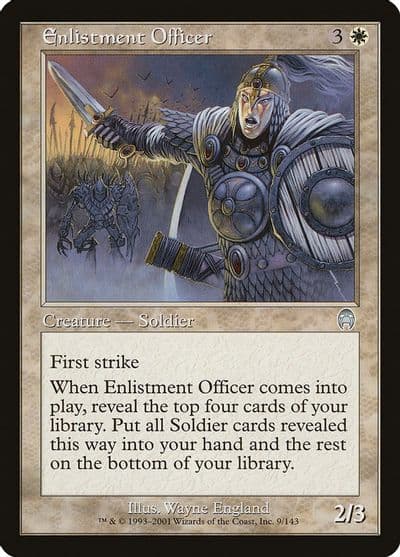 Enlistment Officer Apocalypse Magic card