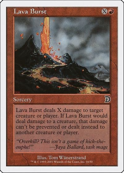 Lava Burst Deckmasters Garfield vs Finkel Magic card