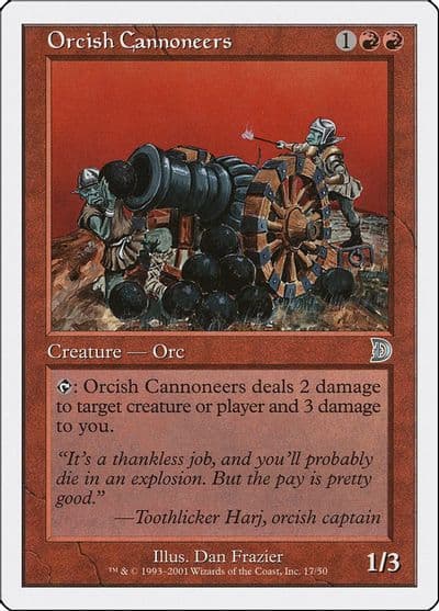 Orcish Cannoneers Deckmasters Garfield vs Finkel Magic card