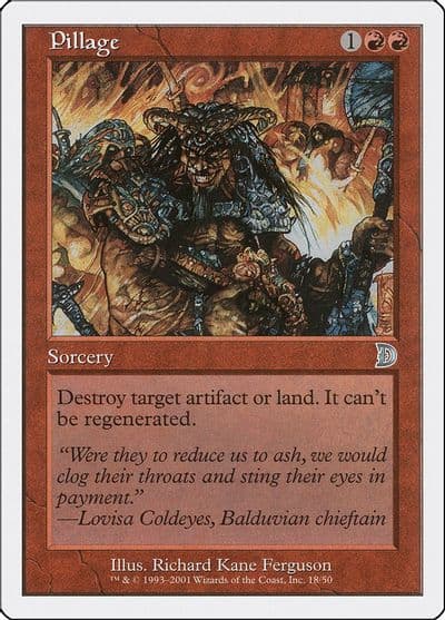 Pillage Deckmasters Garfield vs Finkel Magic card