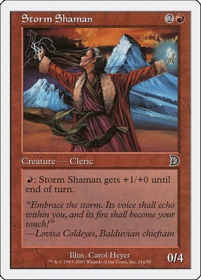 Storm Shaman 21a Deckmasters Garfield vs Finkel Magic card