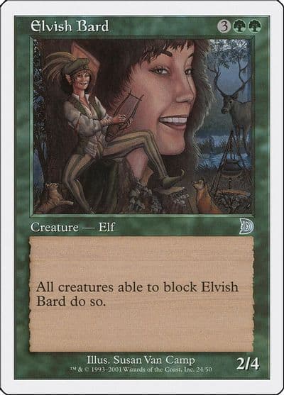 Elvish Bard Deckmasters Garfield vs Finkel Magic card
