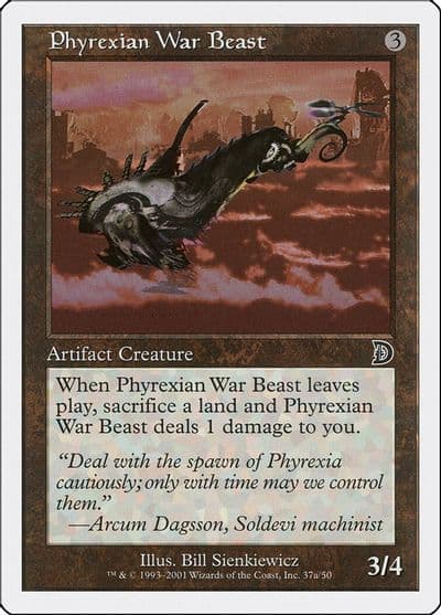 Phyrexian War Beast 37a Deckmasters Garfield vs Finkel Magic card