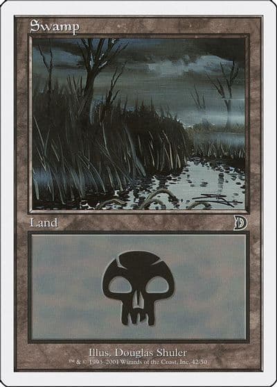 Swamp 42 Deckmasters Garfield vs Finkel Magic card
