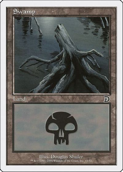 Swamp 44 Deckmasters Garfield vs Finkel Magic card