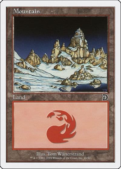 Mountain 46 Deckmasters Garfield vs Finkel Magic card