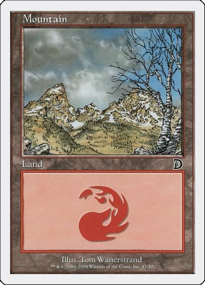 Mountain 47 Deckmasters Garfield vs Finkel Magic card