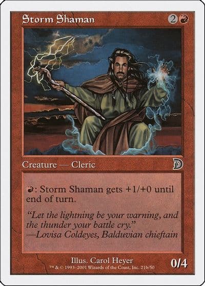 Storm Shaman 21b Deckmasters Garfield vs Finkel Magic card