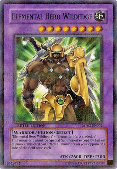 Elemental HERO Wildedge Mattel Action Figure Promos: Series 2 Yu-Gi-Oh! card