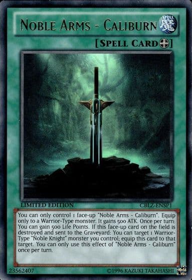 Noble Arms Caliburn CBLZ ENSP1 Cosmo Blazer Yu-Gi-Oh! card