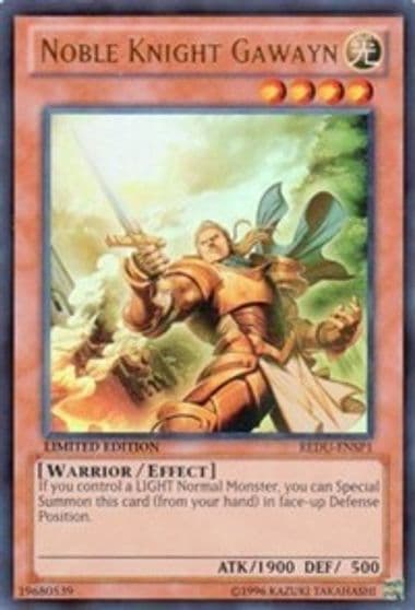 Noble Knight Gawayn REDU ENSP1 Return of the Duelist Yu-Gi-Oh! card