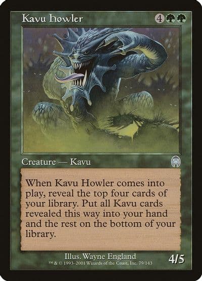Kavu Howler Apocalypse Magic card