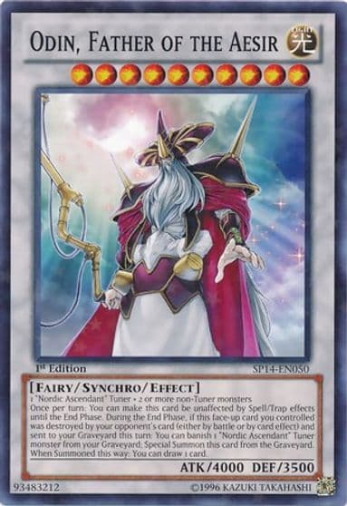 Odin Father of the Aesir Starfoil Star Pack 2014 Yu-Gi-Oh! card